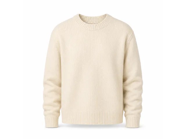 [DEMO] Soft Knit Crew Sweater — Ivory